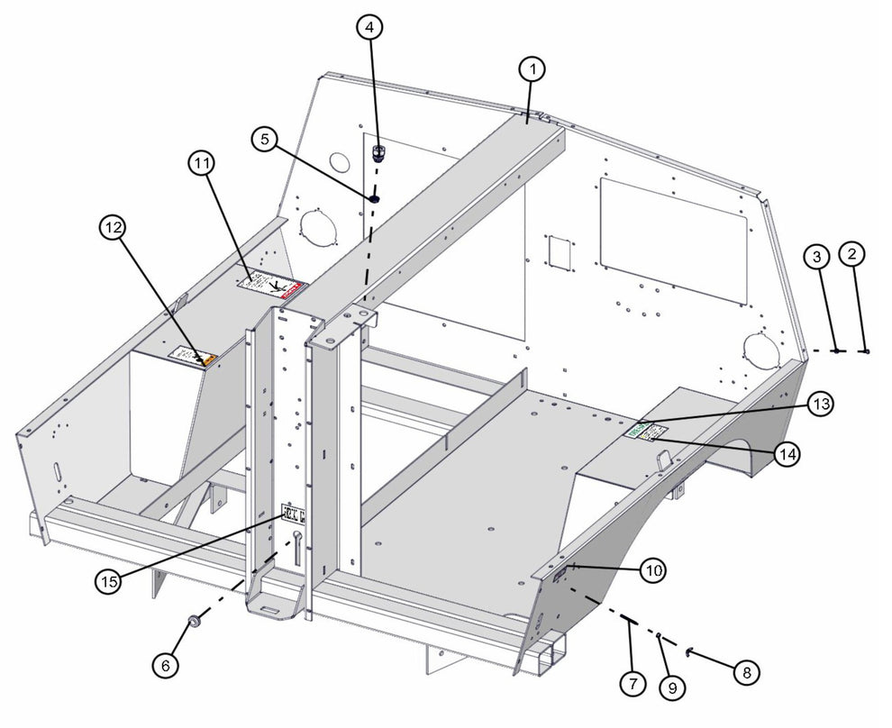 Frame PRE 2012 Assembly Parts for Maxi-Lite FCS AS3000 (0001MXL10 TO 9999MXL13) by Allmand