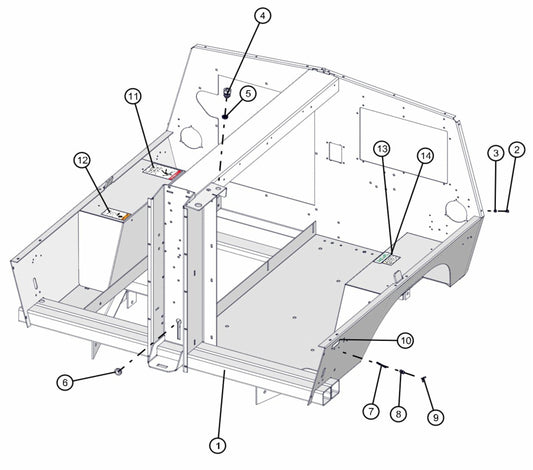 Frame Assembly Parts for Maxi-Lite FCS AS3000 (0001MXL10 TO 9999MXL13) by Allmand