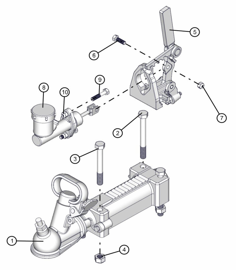 Coupling Assembly Parts for Maxi-Lite FCS AS3000 (0001MXL10 TO 9999MXL13) by Allmand