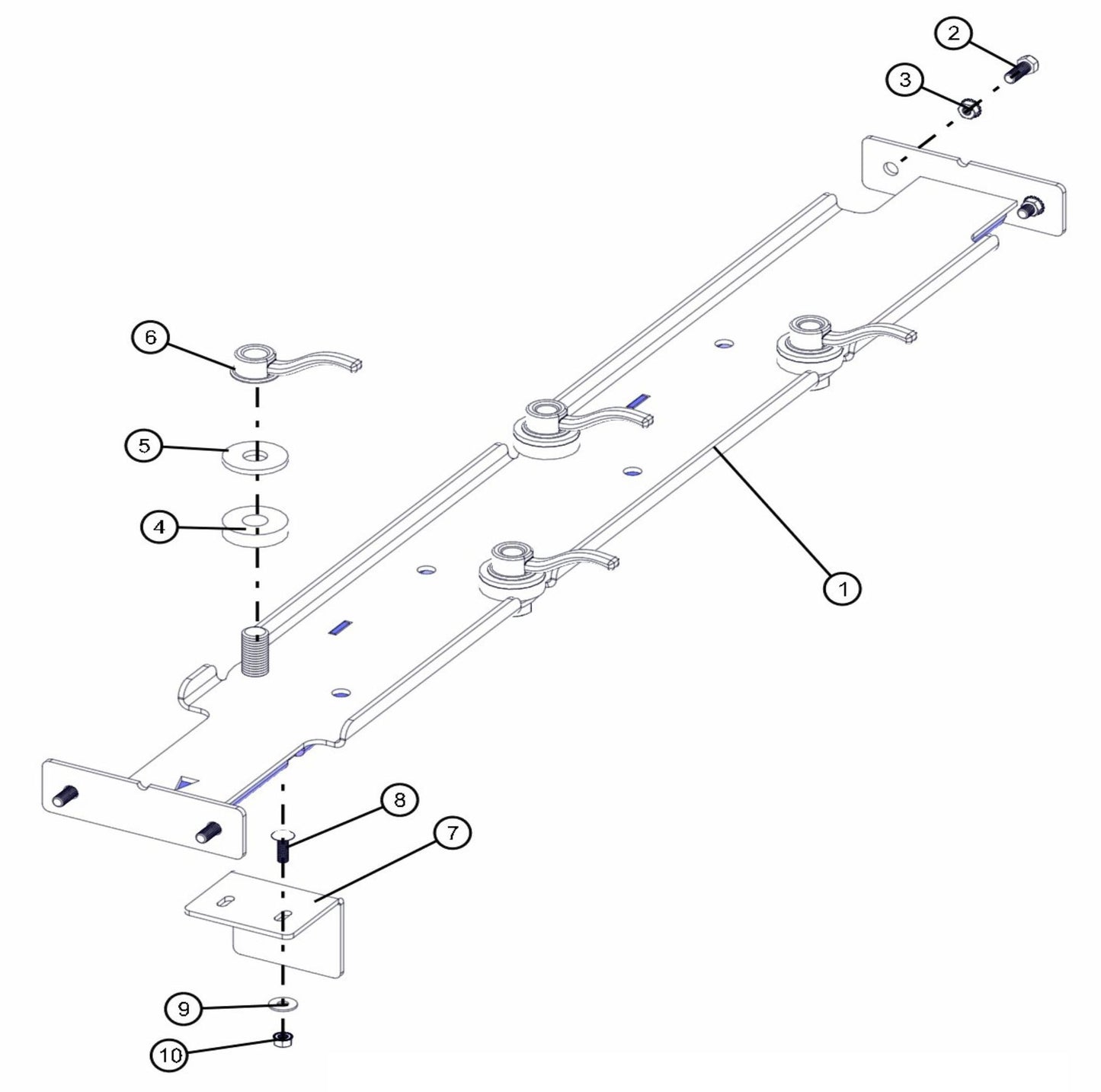 Inside Light Storage Assembly Parts for Maxi-Lite FCS AS3000 (0001MXL10 TO 9999MXL13) by Allmand