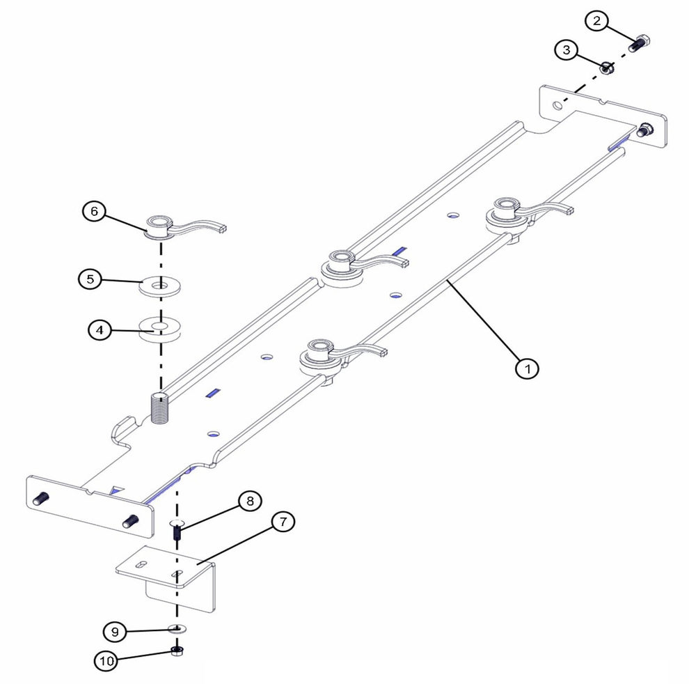 Inside Light Storage Assembly Parts for Maxi-Lite FCS AS3000 (0001MXL10 TO 9999MXL13) by Allmand