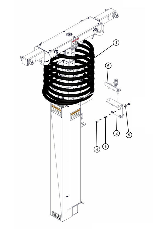 Nycoil and Tower Mount VT2 Assembly Parts for FCS Maxi-Lite 15-20KW (0001LV10 to 9999MLV12) by Allmand