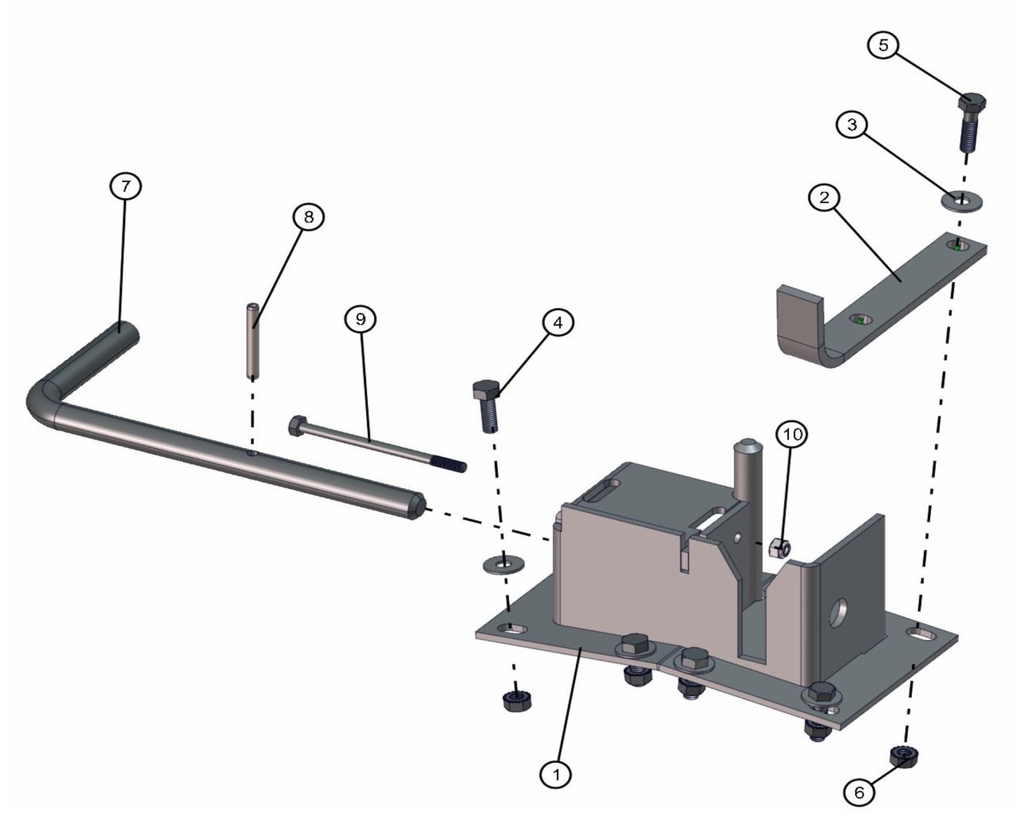 Rear Tower Support Assembly Parts for FCS Maxi-Lite 15-20KW (0001LV10 to 9999MLV12) by Allmand