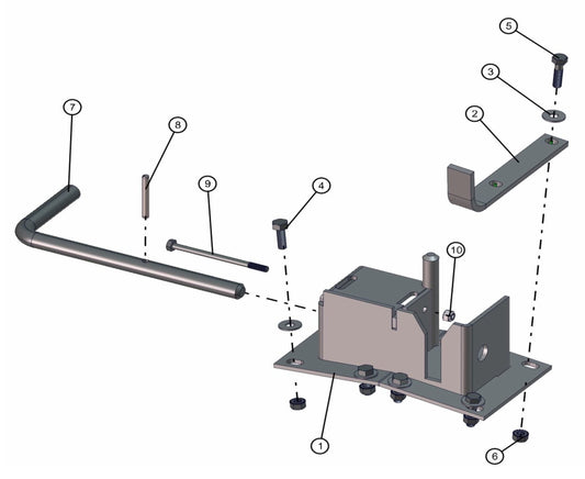 Rear Tower Support Assembly Parts for FCS Maxi-Lite 15-20KW (0001LV10 to 9999MLV12) by Allmand