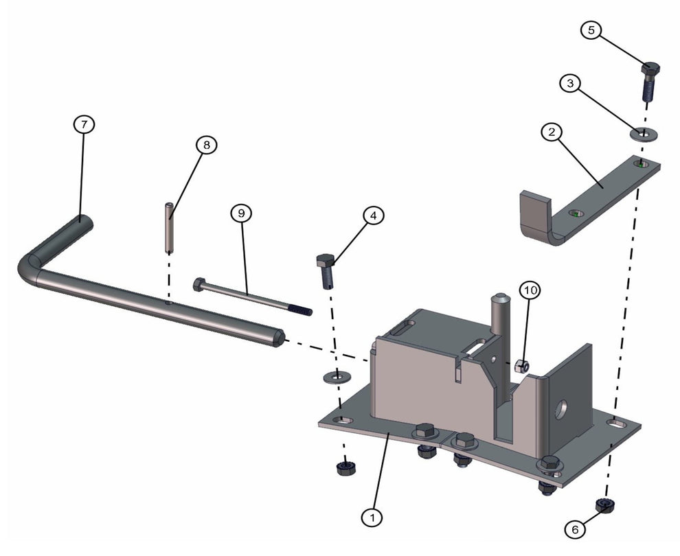 Rear Tower Support Assembly Parts for FCS Maxi-Lite 15-20KW (0001LV10 to 9999MLV12) by Allmand