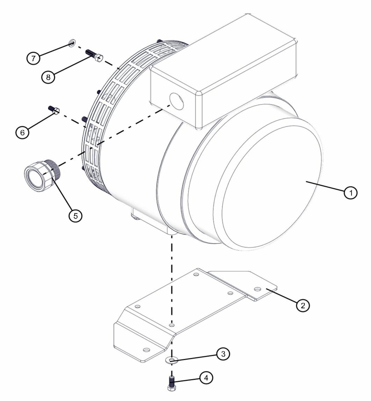 Marathon Generator Assembly Parts for FCS Maxi-Lite 15-20KW (0001LV10 to 9999MLV12) by Allmand