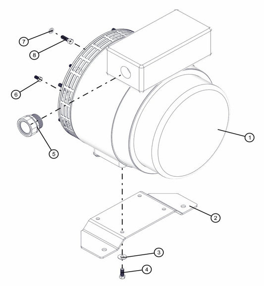 Marathon Generator Assembly Parts for FCS Maxi-Lite 15-20KW (0001LV10 to 9999MLV12) by Allmand