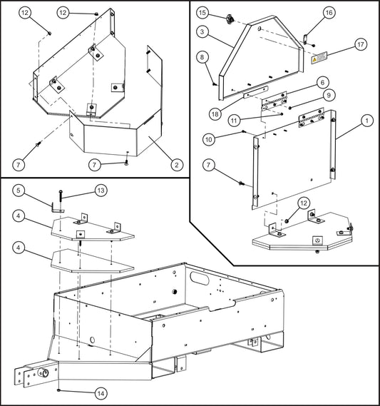 Tool Box Assembly Parts for Maxi-Power 8XR Mobile Generator Parts By Allmand