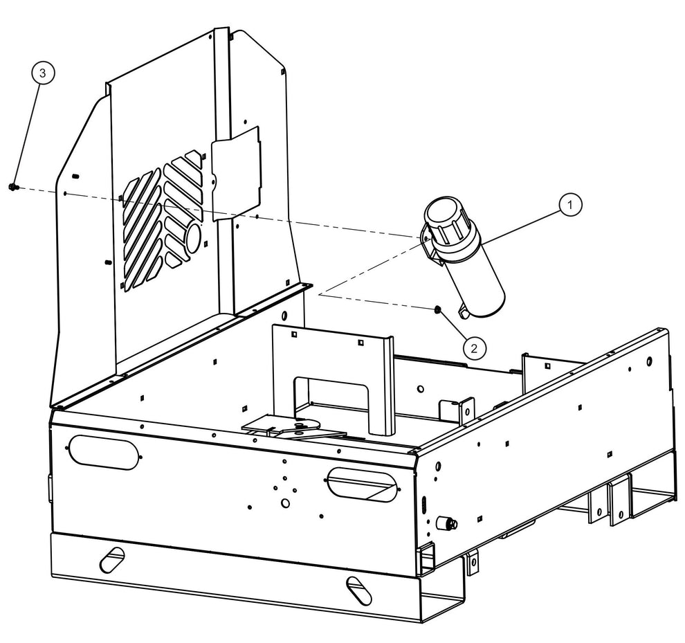 Manual Canister Assembly Parts for Maxi-Power 8XR Mobile Generator Parts By Allmand
