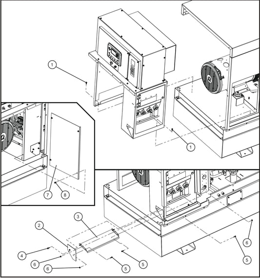 Control Box Install Group Assembly Parts for MAXI-POWER 45 (MP45) (49-000001 and UP) by Allmand