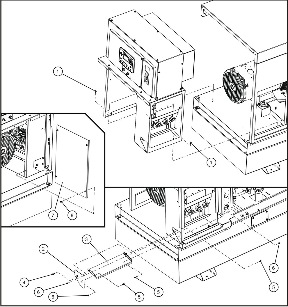 Control Box Install Group Assembly Parts for MAXI-POWER 45 (MP45) (49-000001 and UP) by Allmand