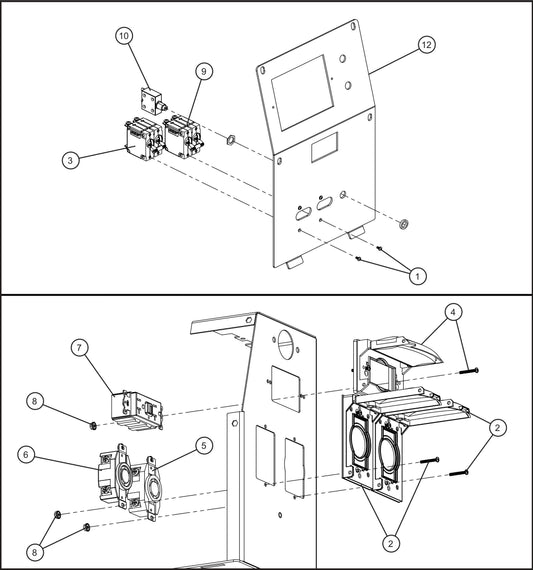 20A GCFI, 20A and 30A Twistlock Outlet Package Assembly Parts for Maxi-Power 8XR Mobile Generator Parts By Allmand