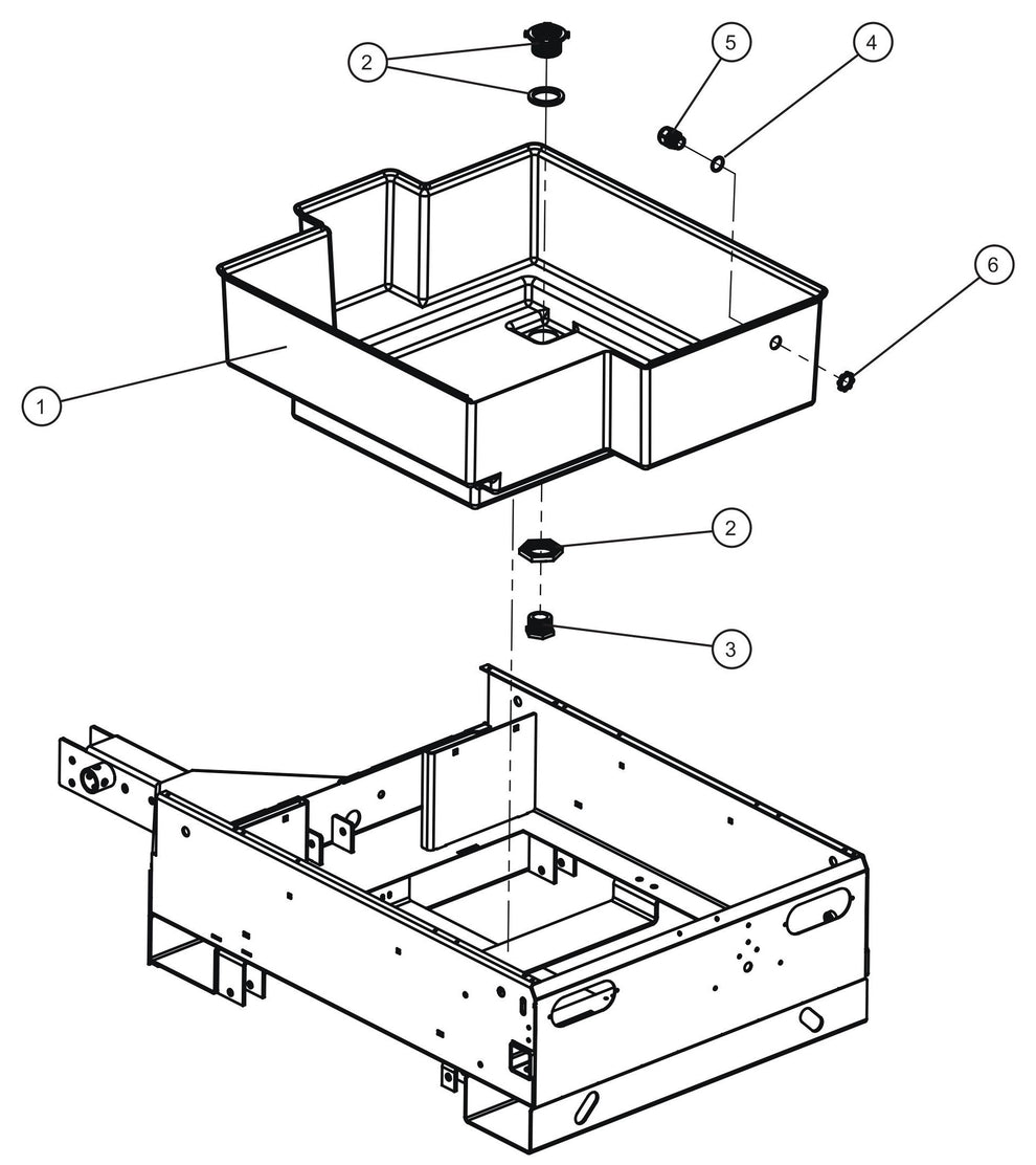 Fluid Containment Liner Assembly Parts for Maxi-Power 8XR Mobile Generator Parts By Allmand