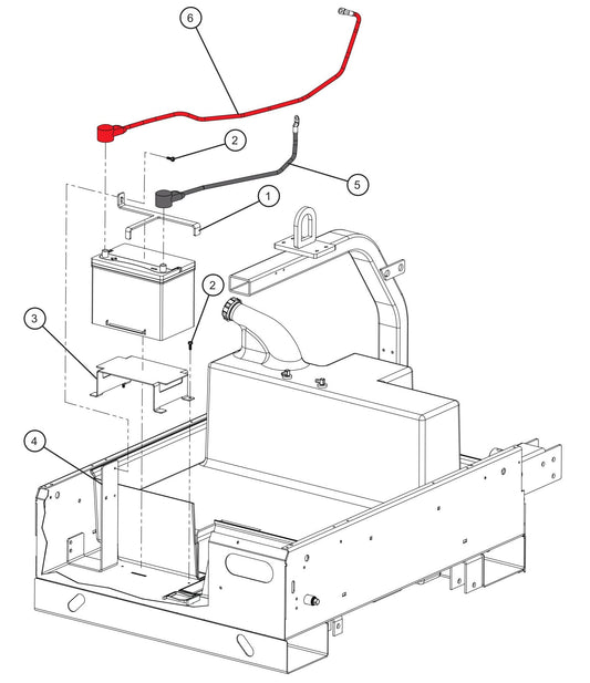 Battery Cables Install Group Assembly Parts for Maxi-Power 8XR Mobile Generator Parts By Allmand