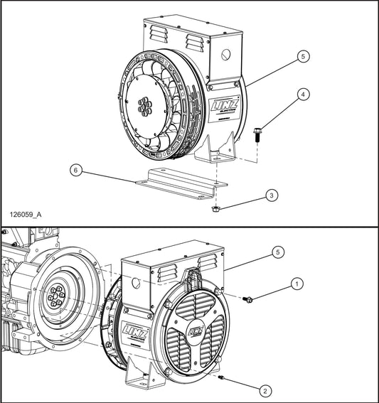Linz 8kW 60Hz Generator Assembly Parts for Maxi-Power 8XR Mobile Generator Parts By Allmand
