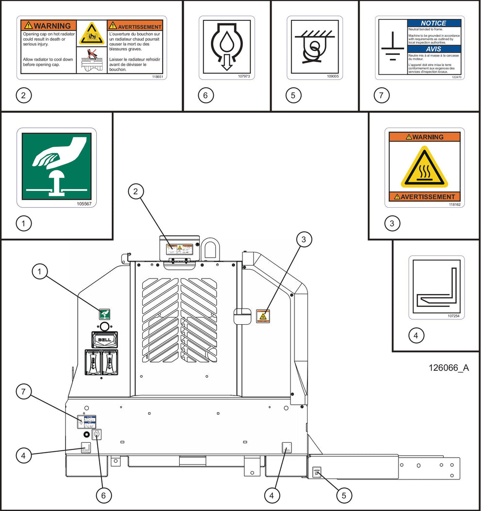 Right Side Decals Assembly Parts for Maxi-Power 8XR Mobile Generator Parts By Allmand