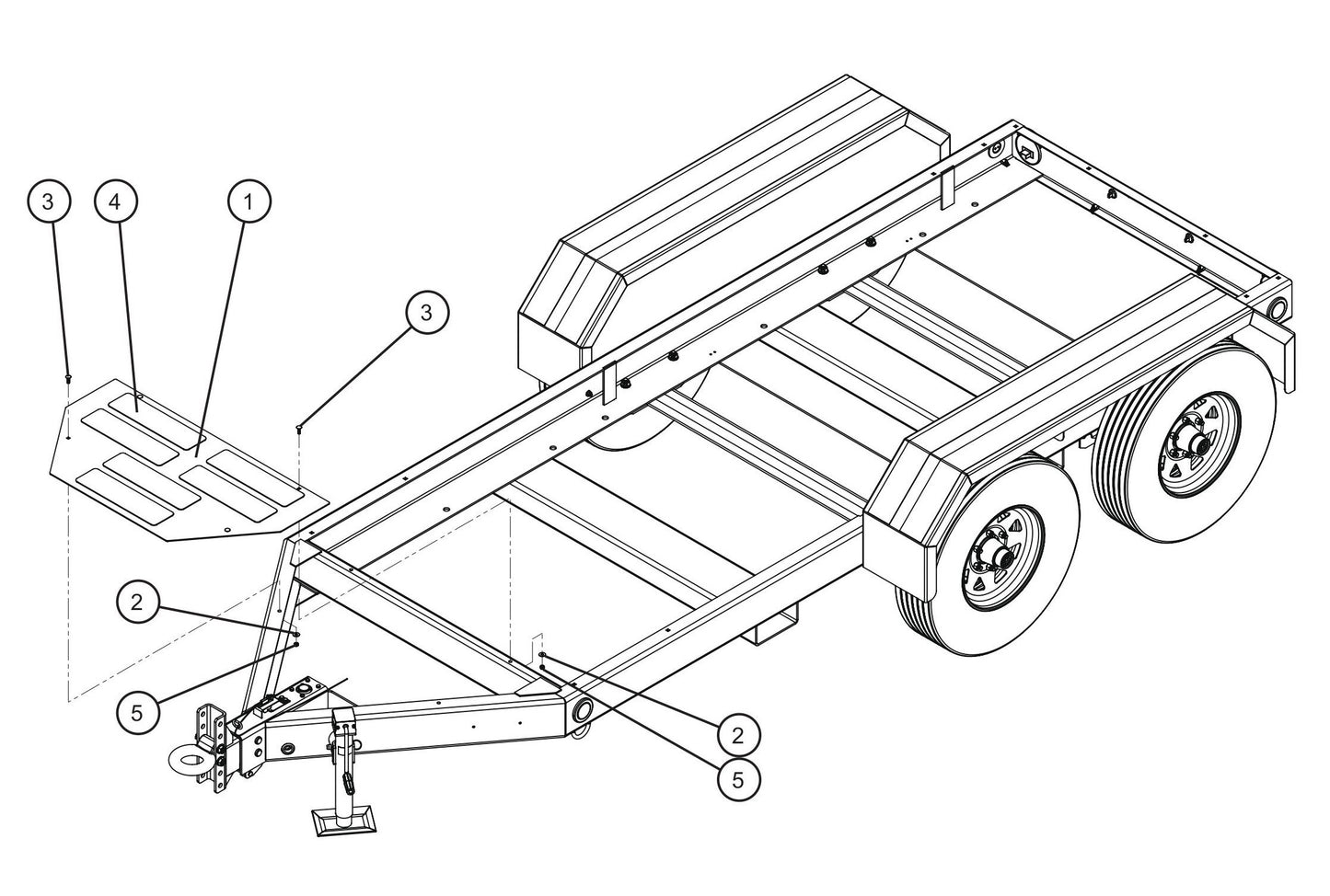 Step Plate Assembly Parts for MAXI-POWER 150 (T3) (27-000001 TO 27-000099) by Allmand