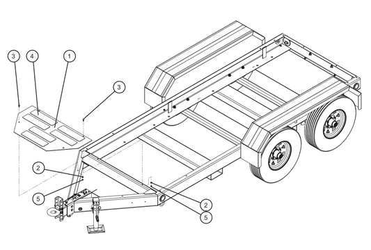 Step Plate Assembly Parts for MAXI-POWER 150 (T3) (27-000001 TO 27-000099) by Allmand