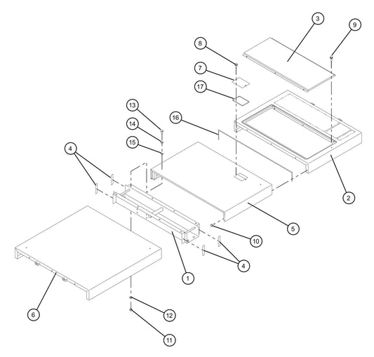 Top Enclosure Panels Assembly Parts for MAXI-POWER 150 (T4F) by Allmand