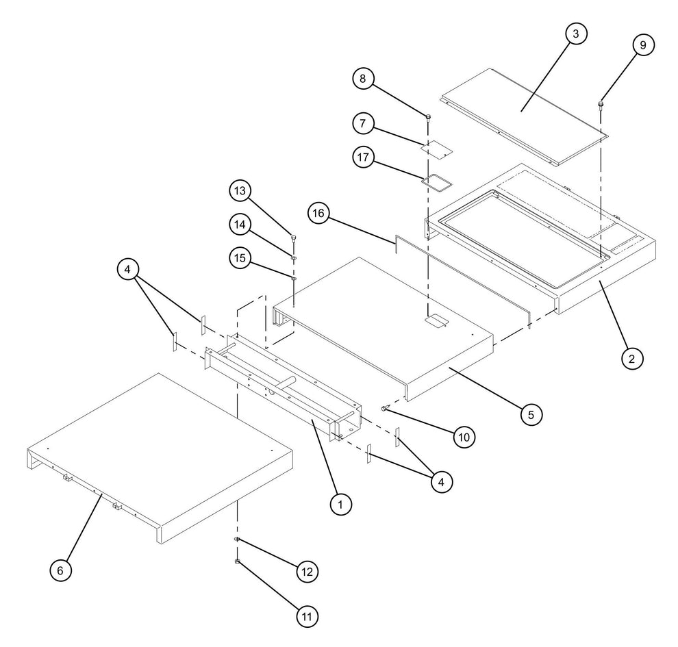 Top Enclosure Panels Assembly Parts for MAXI-POWER 150 (T4F) by Allmand
