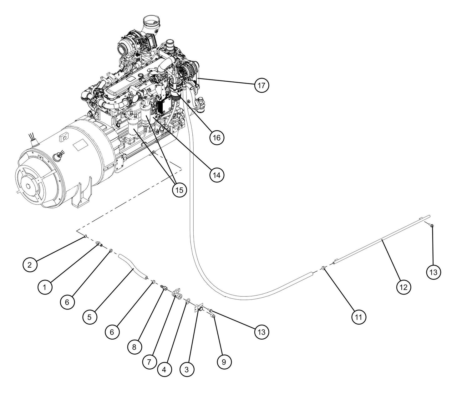 John Deere 6068HFG05 Engine and Filter Group Assembly Parts for MAXI-POWER 150 (T4F) by Allmand