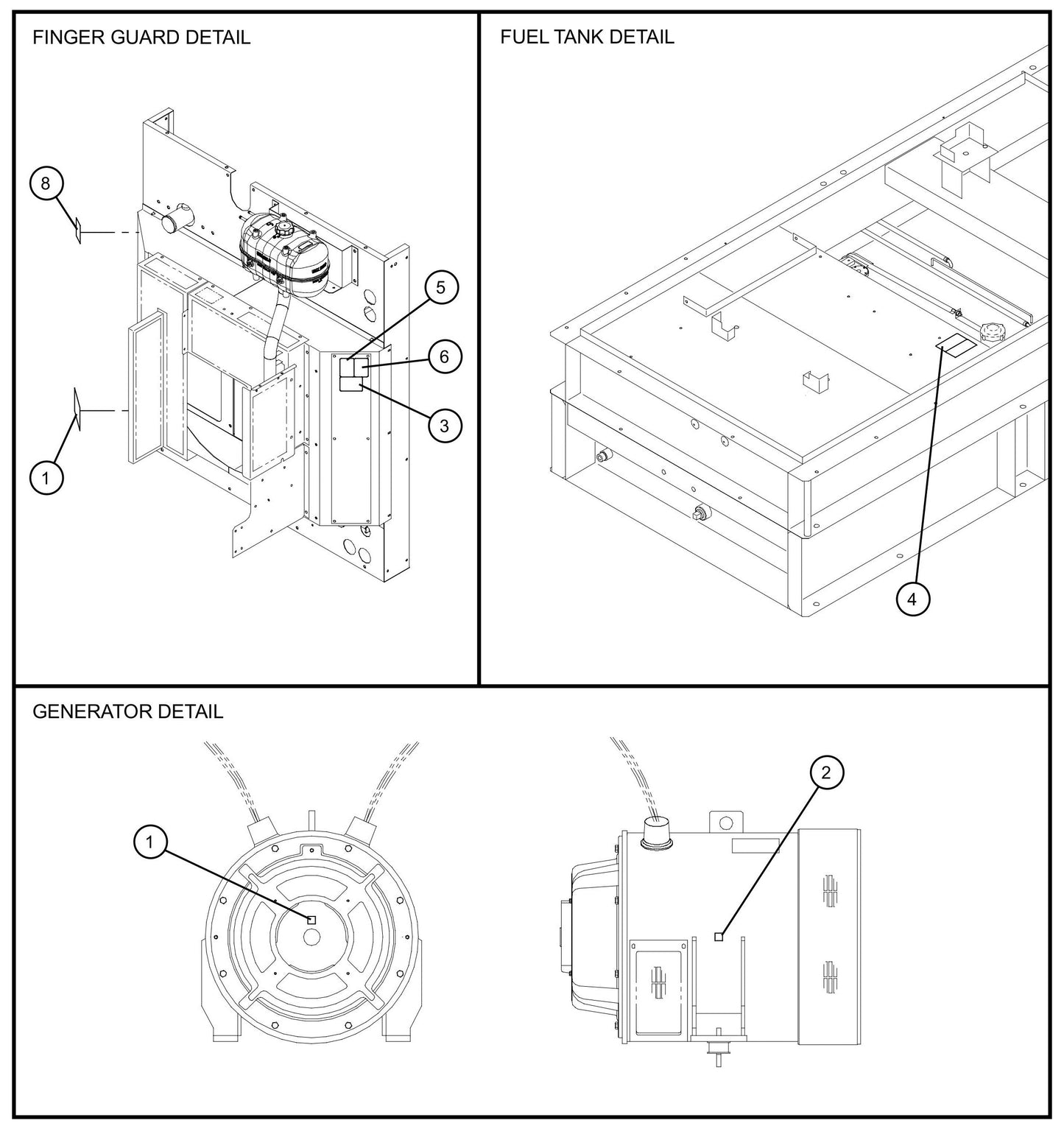 Trailer Interior Decals Assembly Parts for MAXI-POWER 150 (T4F) by Allmand
