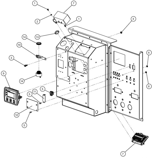 DSE 4520 MK II Control Box Assembly Group Parts for MAXI-POWER 15XR (MP15XR) (44-000001 TO 44-999999) by Allmand