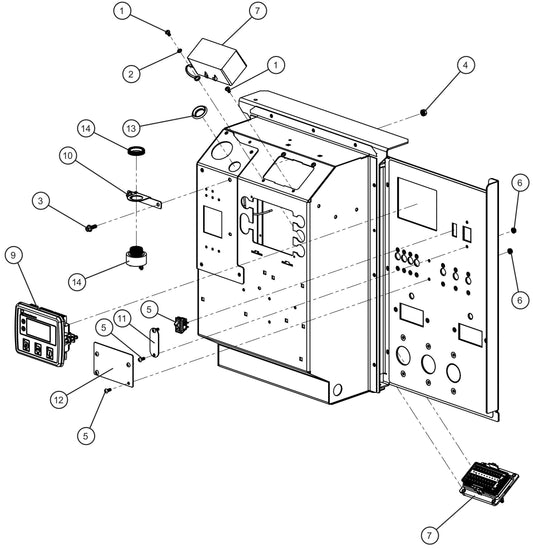 DSE L401 Bussman PDM Control Box Assembly Group Parts for MAXI-POWER 15XR (MP15XR) (44-000001 TO 44-999999) by Allmand