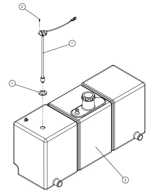 Fuel Level Sender Assembly Parts for MAXI-POWER 15XR (MP15XR) (44-000001 TO 44-999999) by Allmand