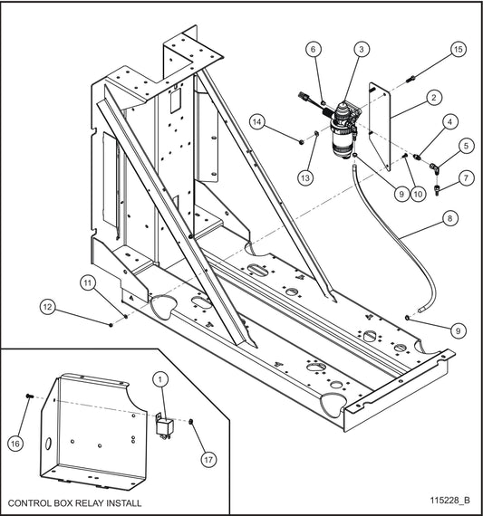 Heated Fuel/Water Separator Assembly Parts for MAXI-POWER 15XR (MP15XR) (44-000001 TO 44-999999) by Allmand