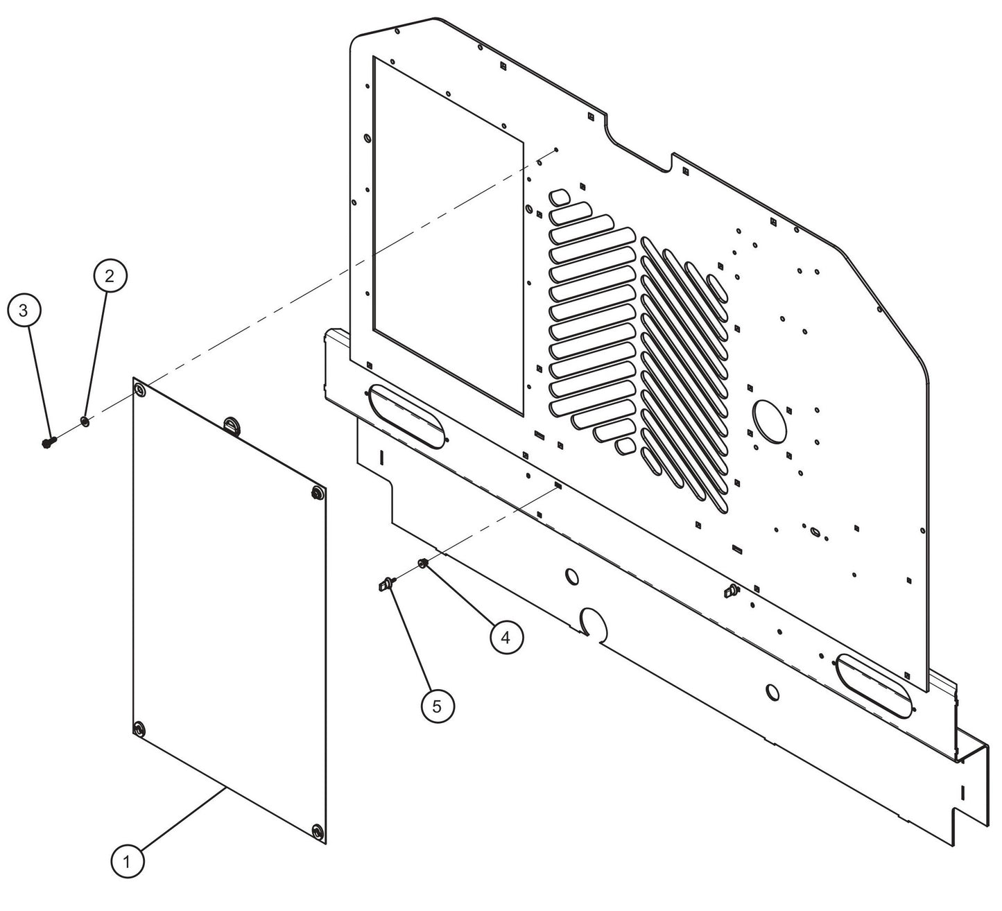 Radiator Cold Front Group Assembly Parts for MAXI-POWER 15XR (MP15XR) (44-000001 TO 44-999999) by Allmand