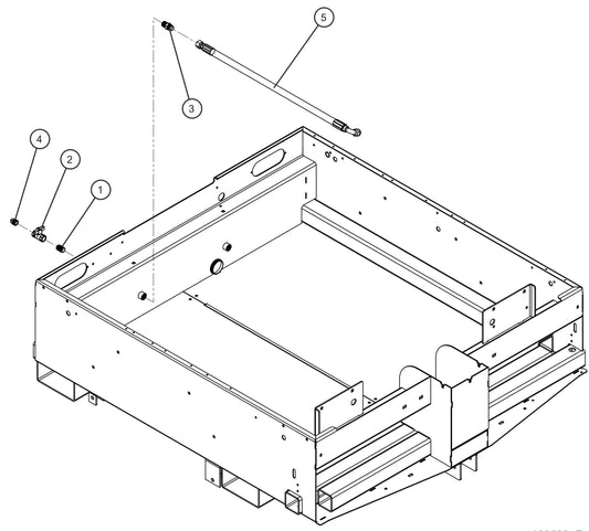 Oil Drain Group Assembly Parts for MAXI-POWER 15XR (MP15XR) (44-000001 TO 44-999999) by Allmand