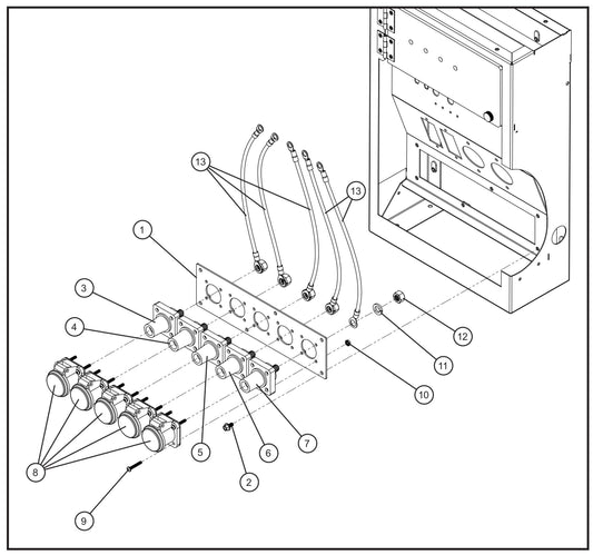 Camlocks Assembly Parts for MAXI-POWER 25 (48-000001 and UP) by Allmand