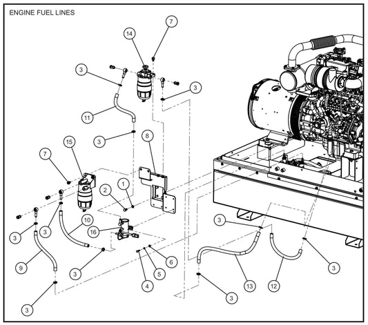 Isuzu 4LE2T Engine Assembly Group (3 of 3) Parts for MAXI-POWER 25 (48-000001 and UP) by Allmand