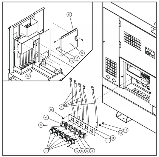 Cam Lock Group Assembly Parts for MAXI-POWER 40 (22-000001 and UP) by Allmand
