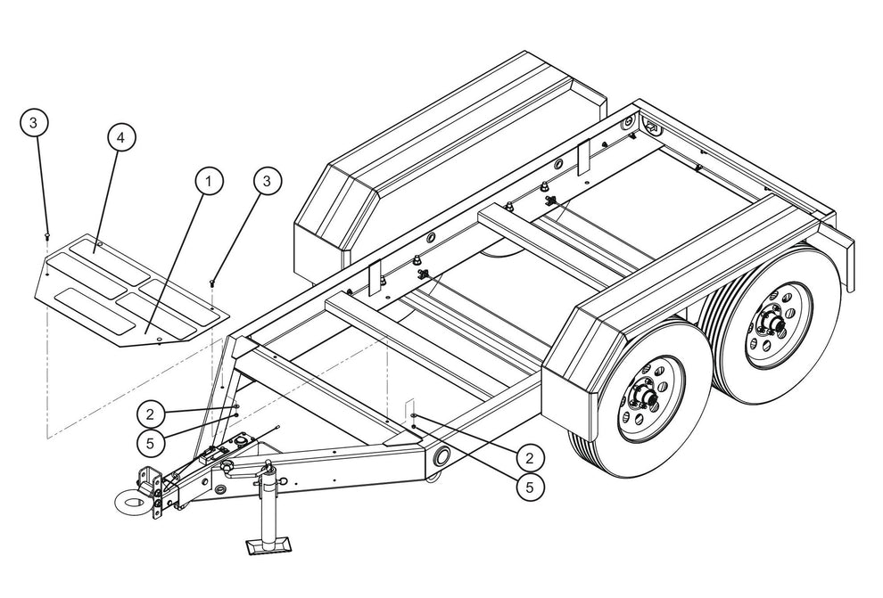 Step Plate Assembly Parts for MAXI-POWER 40 (22-000001 and UP) by Allmand