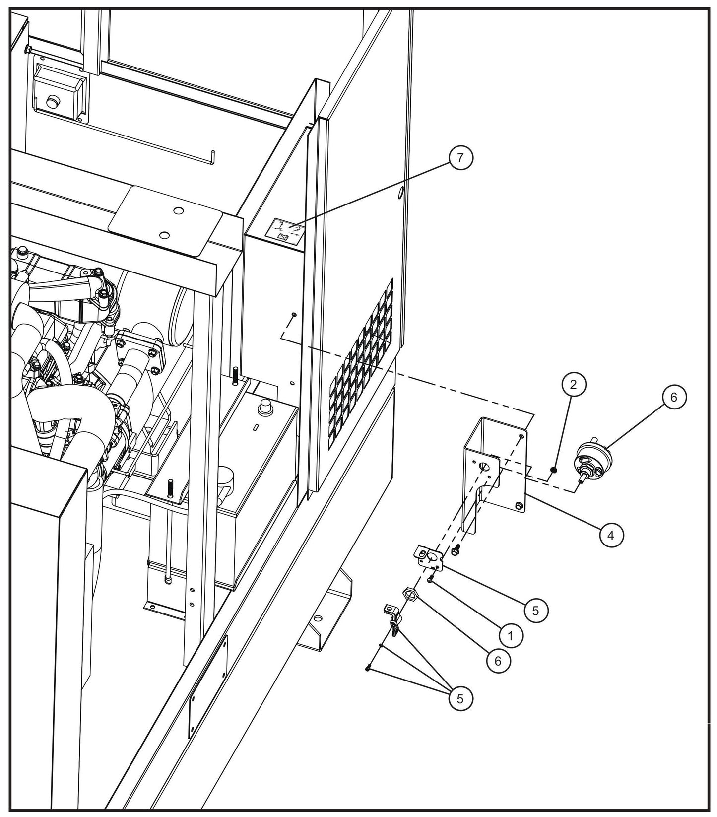Battery Disconnect Assembly Parts for MAXI-POWER 45 (T4F) (23-000001 and UP) by Allmand