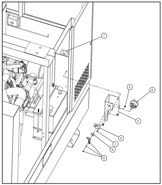 Battery Disconnect Assembly Parts for MAXI-POWER 45 (T4F) (23-000001 and UP) by Allmand