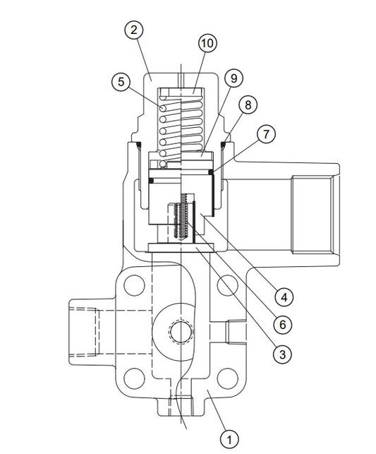 Minimum Pressure Valve Assembly Parts-DIS100SSK4F KUBOTA D1005-E4B DIESEL ENGINE