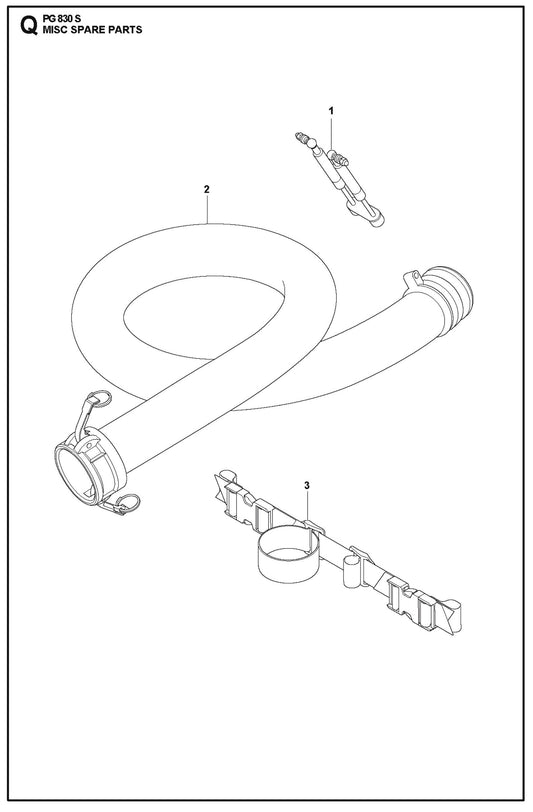 Misc Spare Parts For PG 830 S By Husqvarna
