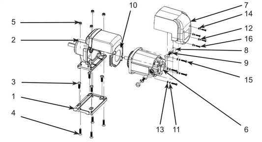 CTC1020XL Motor Assembly Parts By Norton Clippers