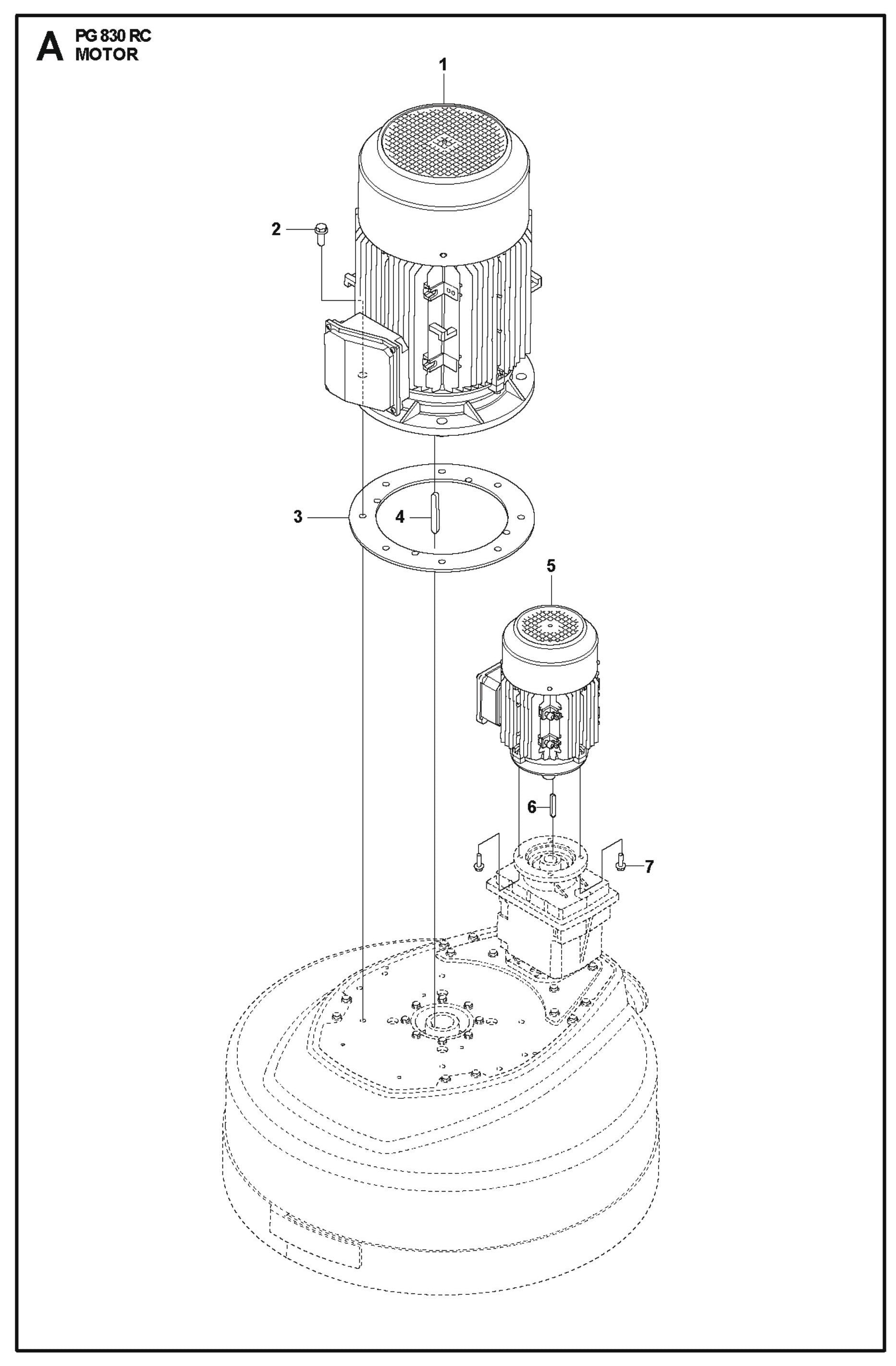 Motor Parts For PG 830 RC By Husqvarna