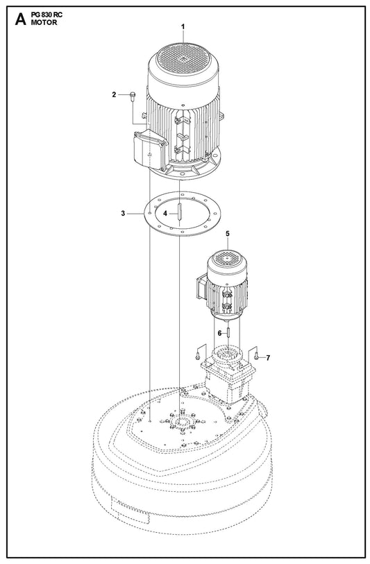 Motor Parts For PG 830 RC By Husqvarna