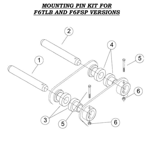 Mounting Pin Kit For F6TLB And F6FSP Versions