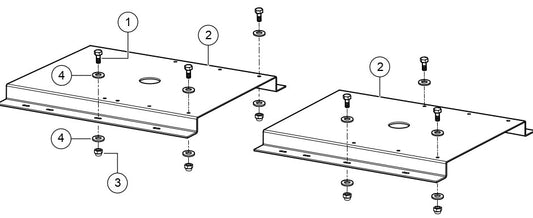 Mounting Plate Assembly Parts For MLT25 Light Tower By Multiquip