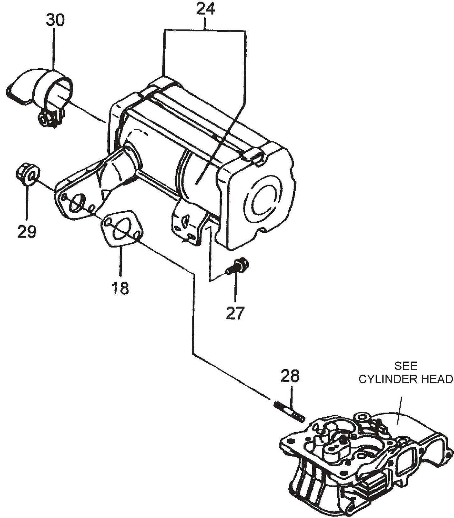 MVC98D2 Muffler Assembly Parts
