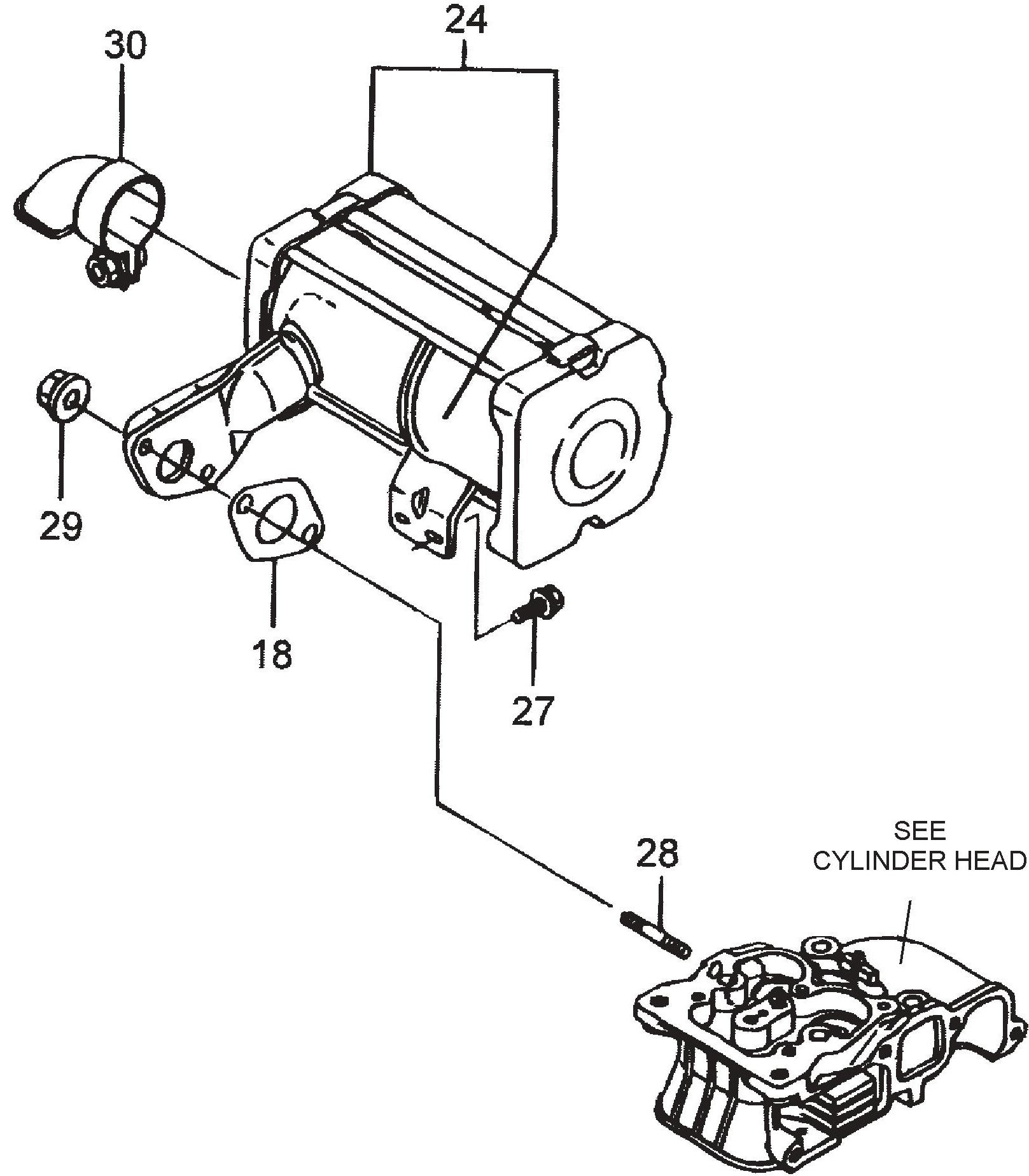 MVC98D2 Muffler Assembly Parts