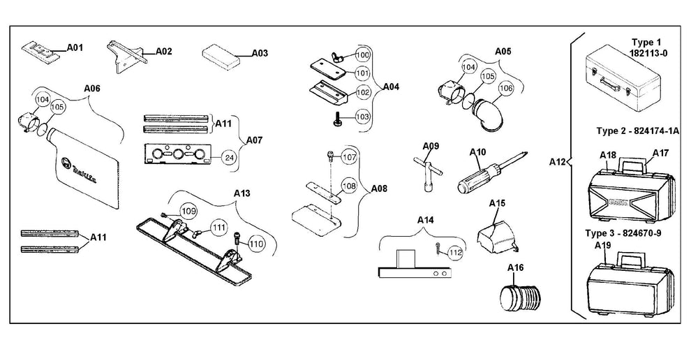 N1923B Accessories Assembly Parts