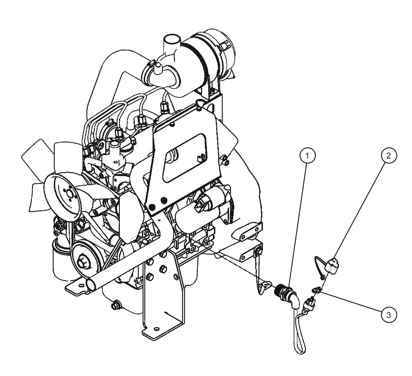 Kubota Engine Block Heater Assembly Parts for Night Light NL5000 (0001NL500016 TO 9999NL500016) by Allmand