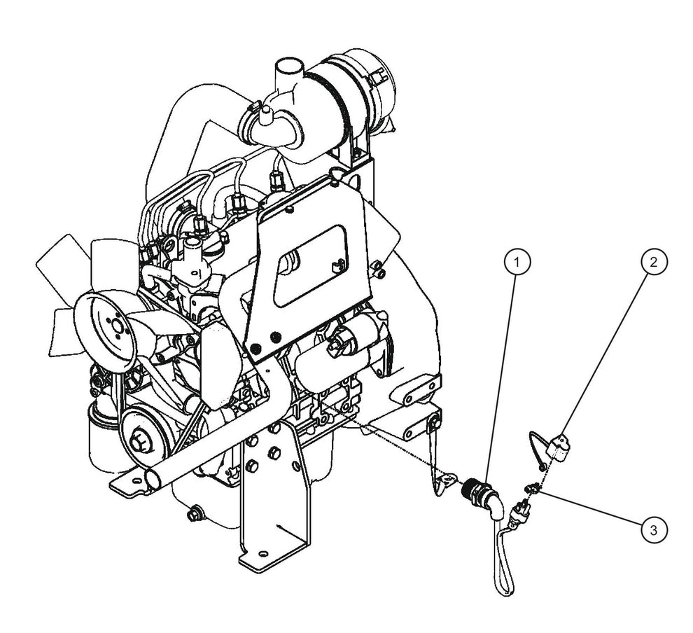 Kubota Engine Block Heater Assembly Parts for Night Light NL5000 (0001NL500016 TO 9999NL500016) by Allmand